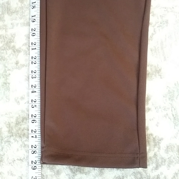 Blair Double Knit Flat Waist Ponte Pant Plus 16 Chestnut Brown - Picture 9 of 9